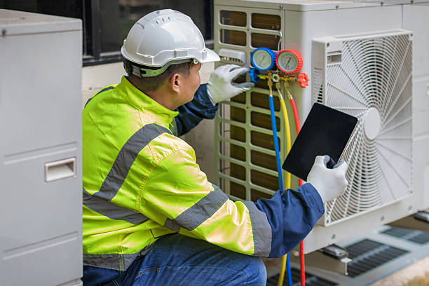 Professional Air Conditioning Repair technician working in Chesterfield, NJ